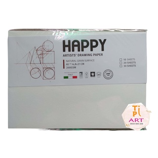 Giấy Vẽ Happy 200gsm A5/A4/A3 Tệp 10 Tờ