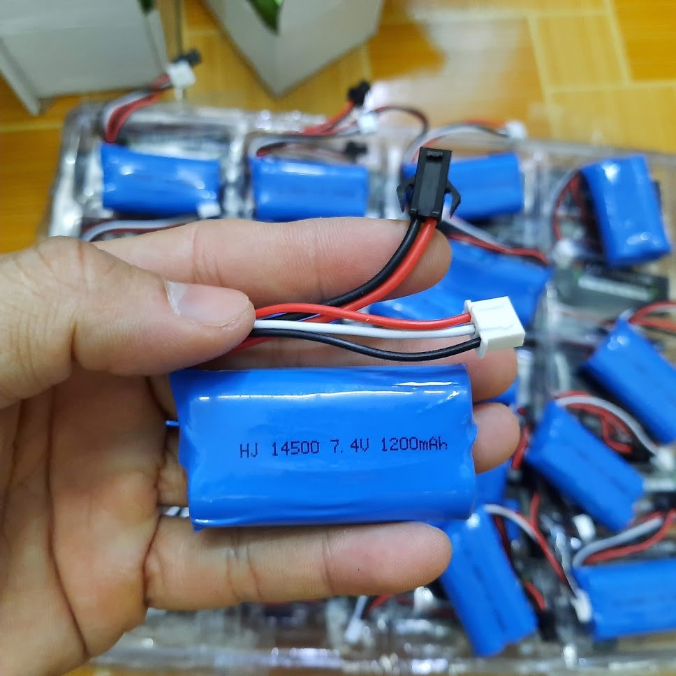 Pin sạc HJ 14500 7.4v 1200mah dung cho xe mô hình điều khiển