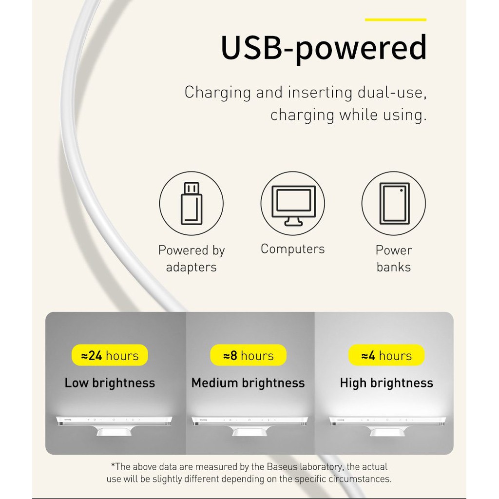 Đèn treo đế hít nam châm Baseus Magnetic Stepless Dimming Charging Desk Lamp