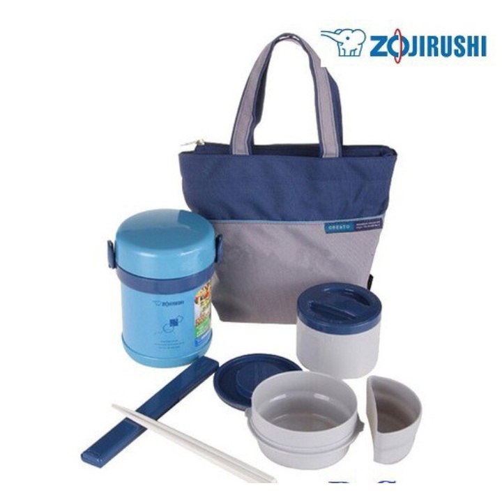 Hộp Cơm Giữ Nhiệt 2 ngăn Zojirushi ZOCM-SL-MEE07-AB
