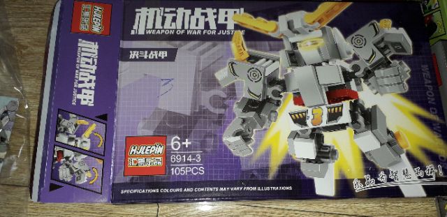 Lắp ráp LegoGundam siêu nhân Mobile Armor 6914 rất đẹp