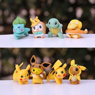 Set 8 mô hình nhân vật pokemon mini siêu cute