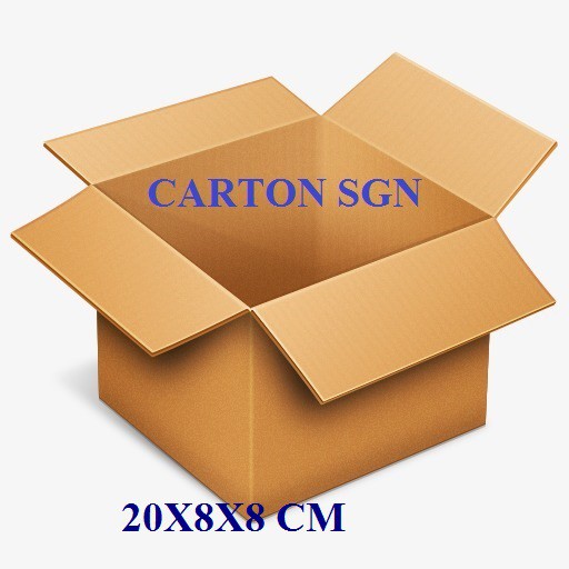 Thùng Carton 20x8x8 CM Bộ 100 Hộp Carton