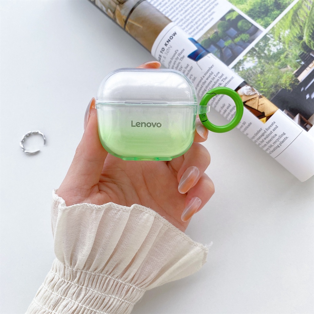 Vỏ Bảo Vệ Hộp Sạc Tai Nghe Bluetooth Lenovo thinkplus LP40 Tws Bằng PC Cứng Chống Sốc Màu Gradient Ốp