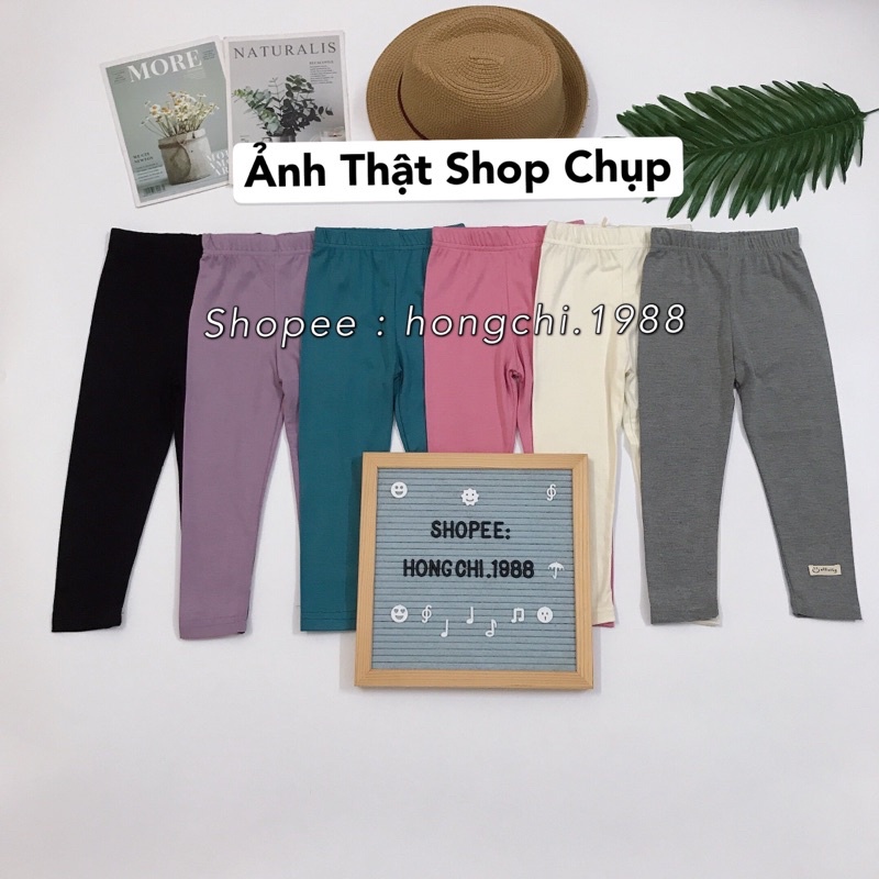 Quần legging dài mùa hè cho bé gái chất cotton co giãn - Quần áo trẻ em Ambb Kids 2-8 tuổi (Có clip, ảnh thật)