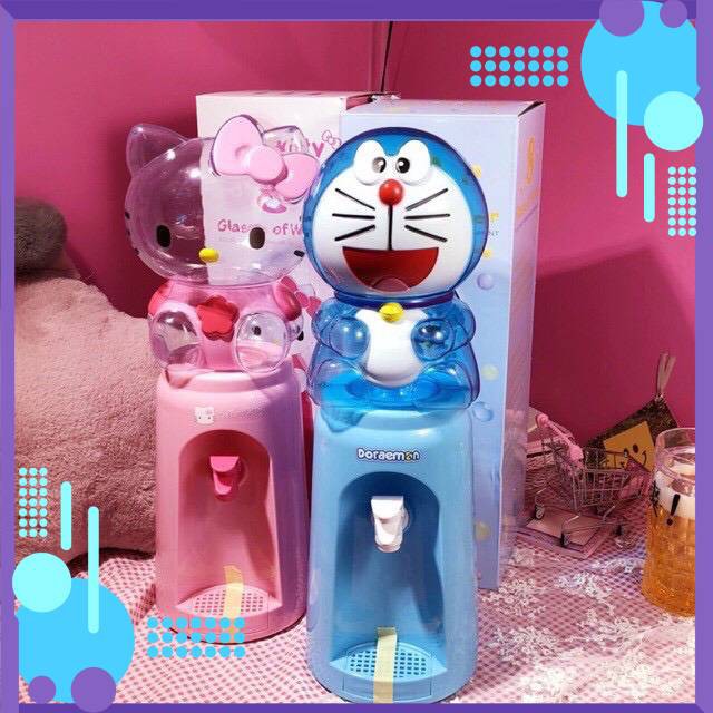 [HÀNG CHÍNH HÃNG] Bình nước mini doremon, hello kitty cao cấp loại 2 lít cho bé