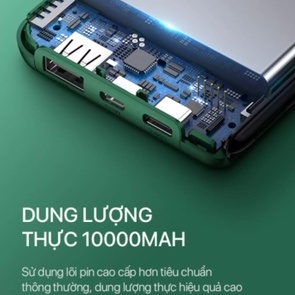 Cục sạc dự phòng 10000mah Wekome WP-315, Pin xạc dự phòng chính hãng cho samsung xiaomi tai nghe bluetooth ... SATOPA