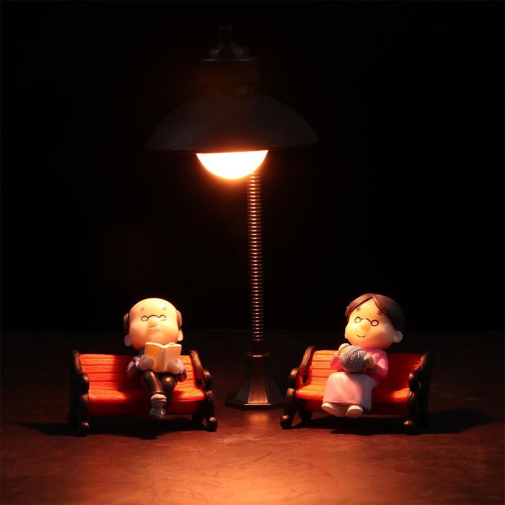 LANSEL Mô Hình Đèn Đường Mini Bằng Nhựa Resin Trang Trí Tiểu Cảnh