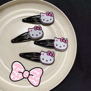 kẹp tóc hello kitty đen cute