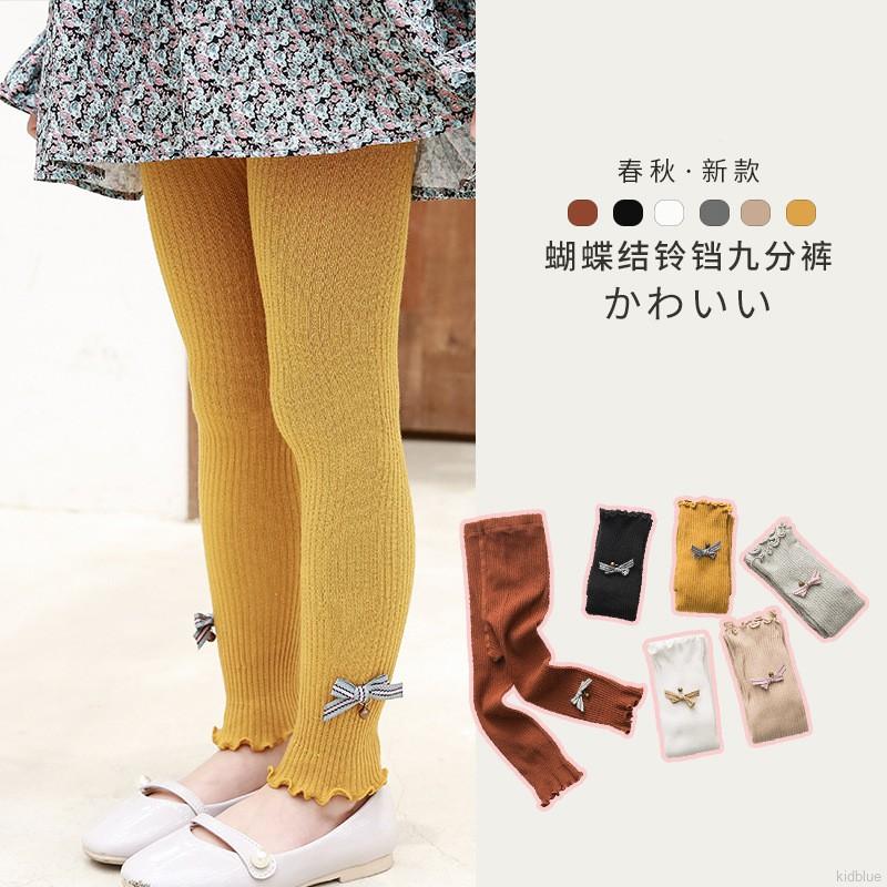 Quần Legging Phối Nơ Cho Bé Gái