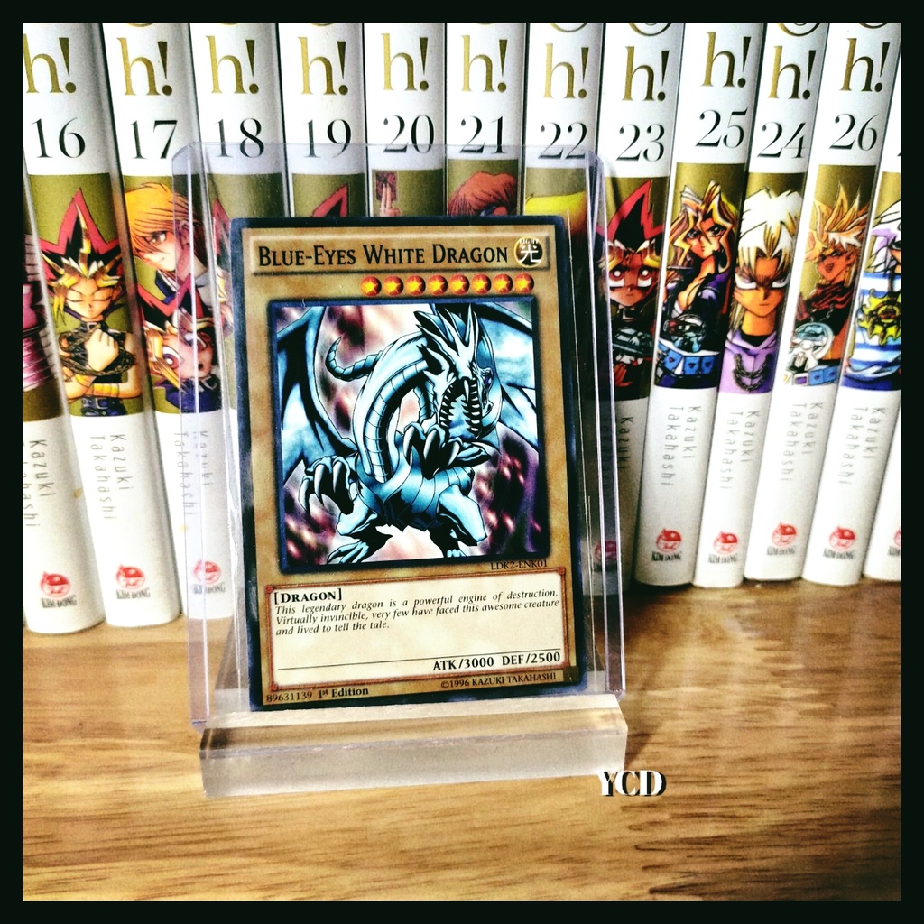 Thẻ bài yugioh chính hãng Blue-Eyes White Dragon -LED3 – Common