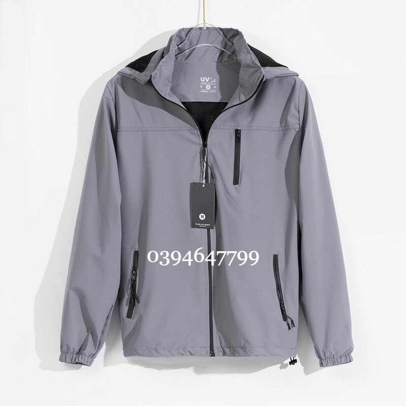 Áo Gió Nam Nữ Cao Cấp 2 Lớp, Chất Gió Tráng Bạc, Chống Nước,Chống Gió, Ngăn Tia UV Tuyệt Đối