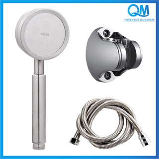 [ Có Video ] Bộ tay sen, bát sen tắm tăng áp tối đa tới 400% inox SUS 304 cao cấp không gỉ sét tăng áp vĩnh viễn - QM066