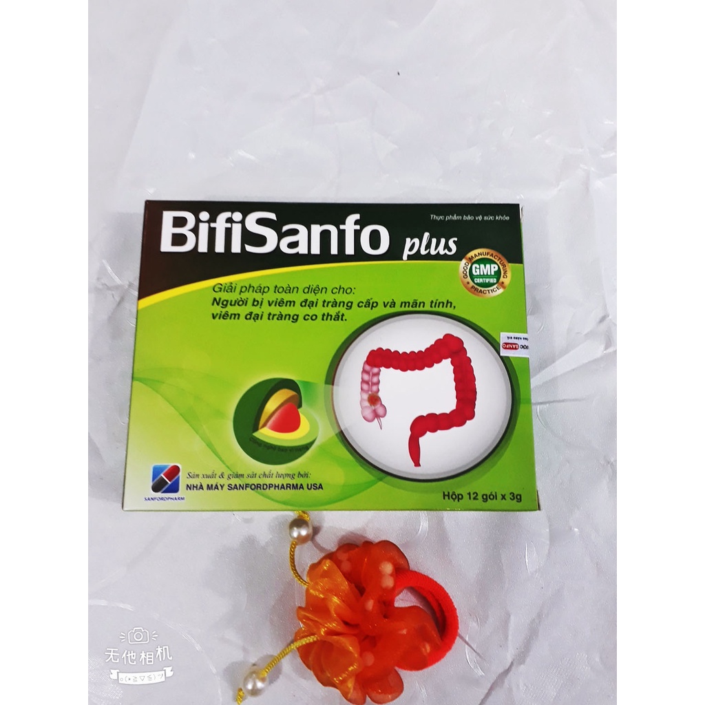 Gói uống Đại tràng BIFISANFO PLUS, giảm triệu chứng viêm đại tràng và kích thích ruột: đi ngoài nhiều lần, phân lỏng...