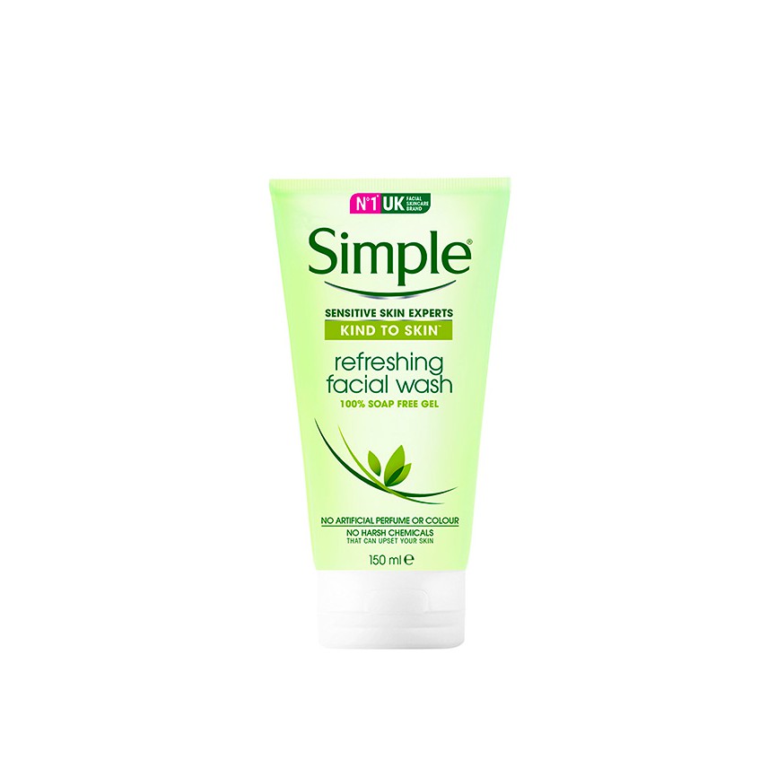 Sữa Rửa Mặt Dạng Gel – Simple Kind To Skin Refreshing Facial Wash Gel (150ml)