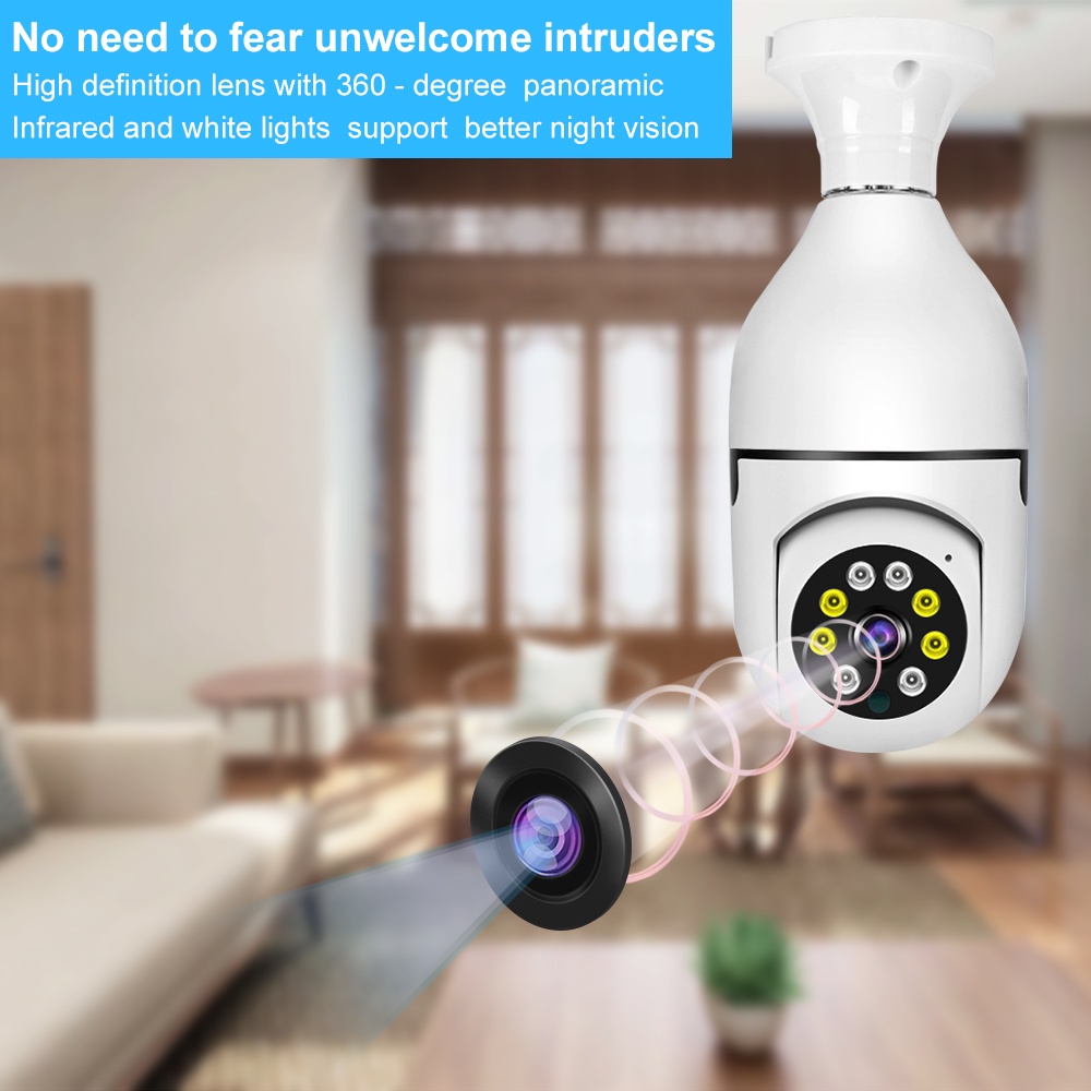 Thiết Bị Theo Dõi Tự Động Không Dây Trong Nhà V380 Q15 CCTV 360° Camera IP WIFI PTZ IP 10M Với Tầm Nhìn Ban Đêm Tốt