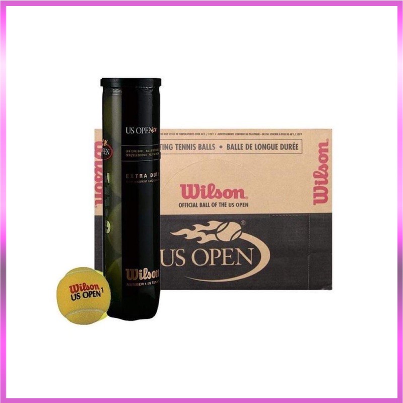 Bóng Tennis Wilson Ú Open Đen 4 Quả/ Lon,banh Tennis Wilson Us Open Đen 4 Quả - RAY SPORTS