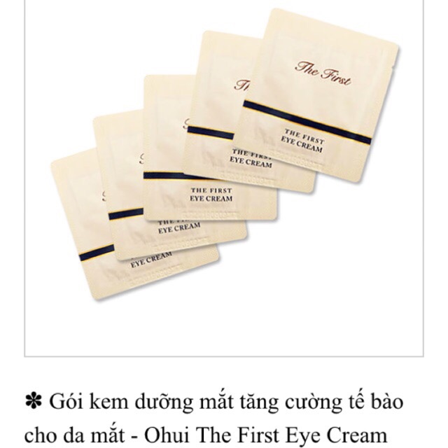 Combo 10 gói kem mắt The First