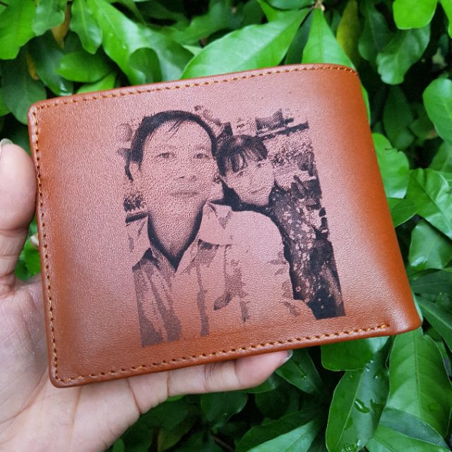 Ví Da Bò Thật Khắc Tên Theo Yêu Cầu