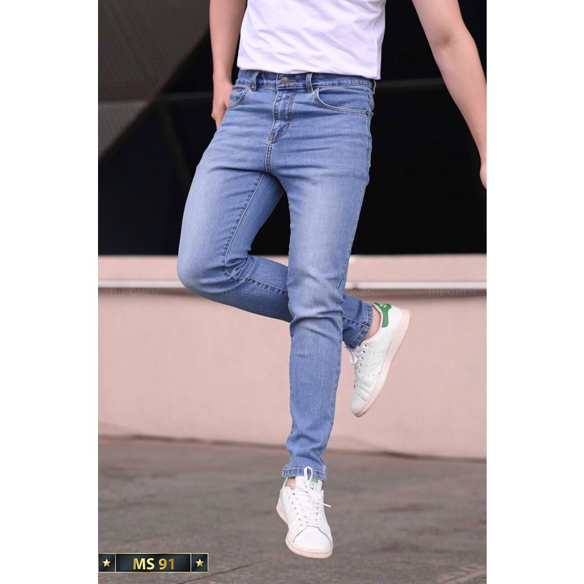 Quần jean nam Xanh cao cấp-chất bò co dãn 4 chiều-from chuẫn thời trang Lady-Hn Store88 Ms 91