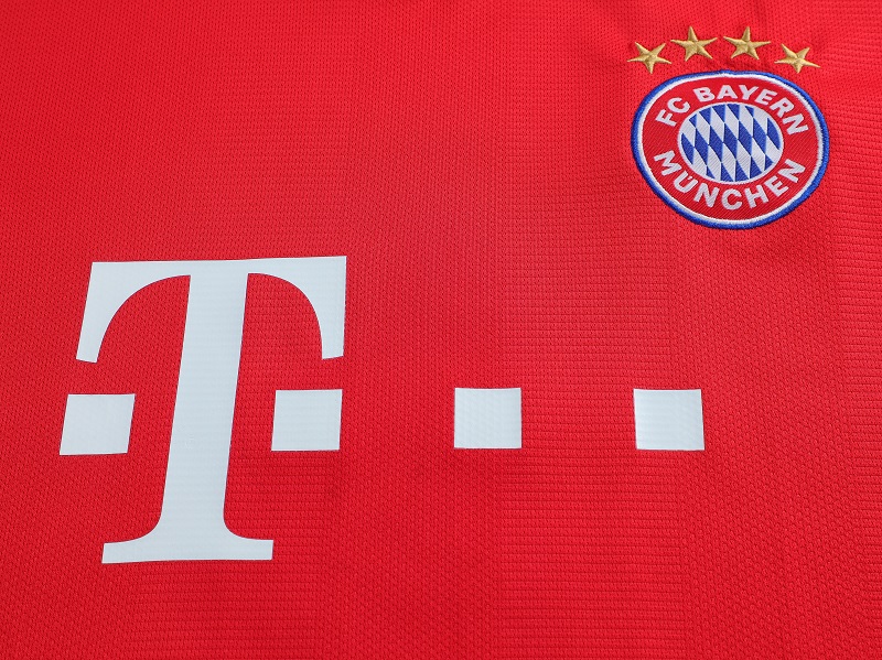 SoulChef Football Jerseys 2020-2021 FC Bayern Munich Home Football Shirt Set Classic Red Three Bars Football Suit