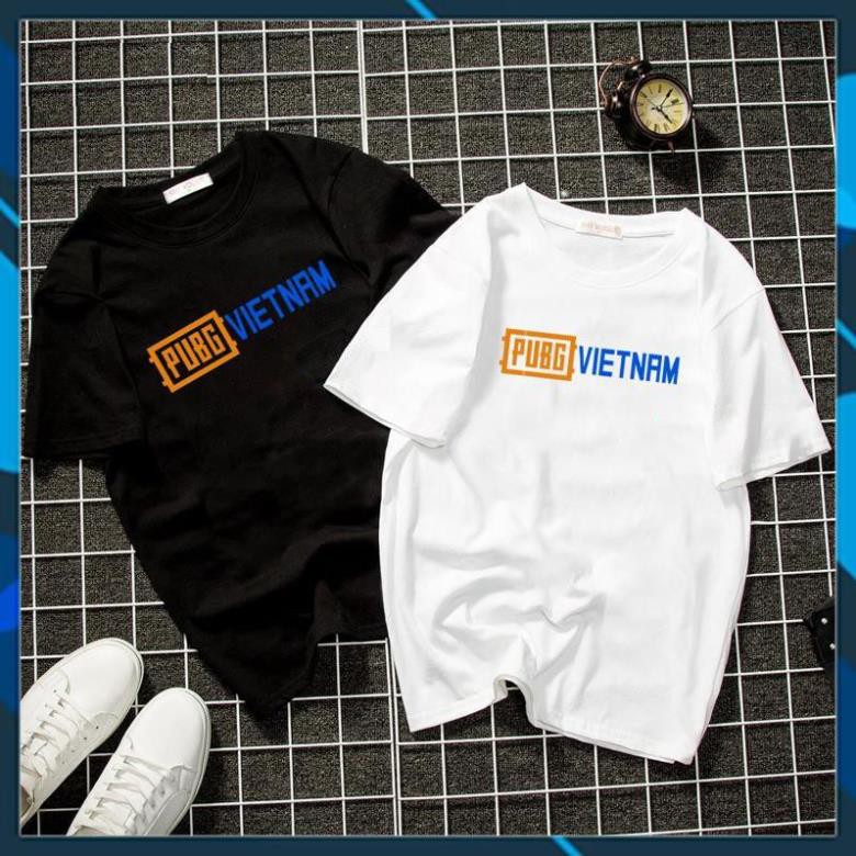 (SALE 50%) Áo thun unisex form rộng in pubg Việt Nam vải dày mịn 2019T1135