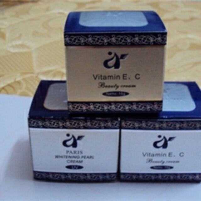 Kem dưỡng trắng Vitamin E Paris Whitening Pearl Cream - MANNE MEI