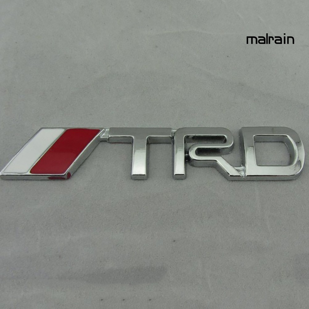 【VIP】3D TRD Grille Metal Emblem Car Sticker Bumper Badge for Toyota Racing Auto Logo