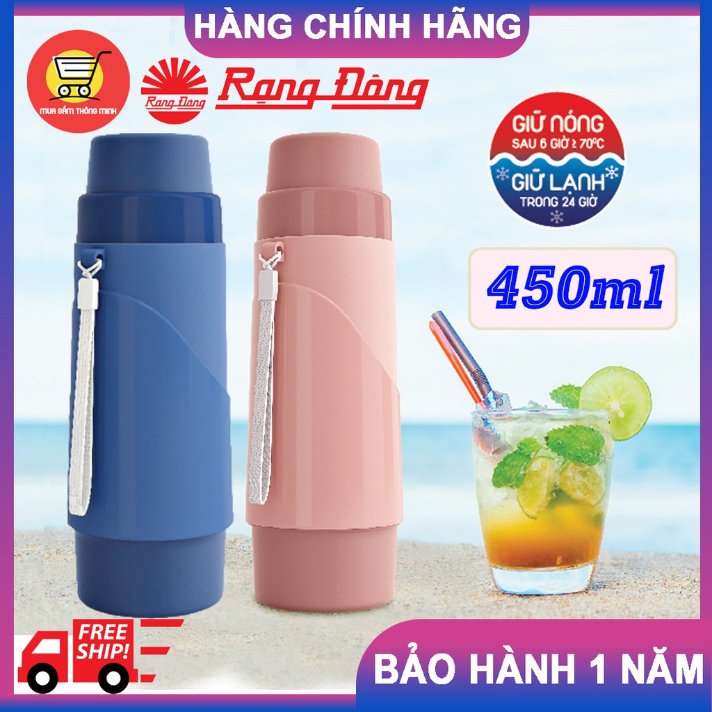 [HÀNG CHÍNH HÃNG] Bình giữ nhiệt Rạng Đông 450ml, giữ nước nóng hơn 6 tiếng –phích giữ nhiêt , bình nước giữ nhiệt | BigBuy360 - bigbuy360.vn