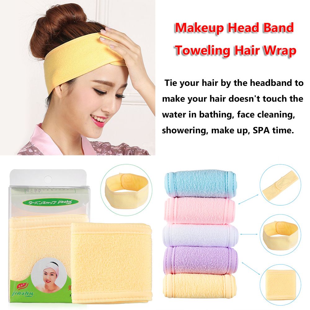 Băng Đô Mềm Mại Có Thể Điều Chỉnh Nhiều Màu Sắc Dùng Khi Trang Điểm / Tập Yoga / Spa Cho Nữ
