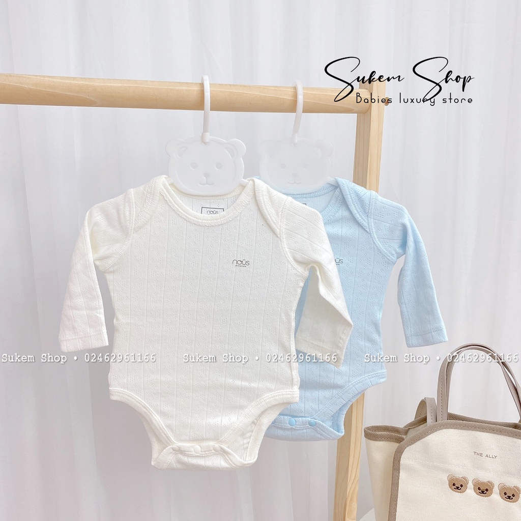 Set 2 Body Dài Tay Vạt Chéo Nous Premium Dòng Sản Phẩm Cao Cấp Cho Bé