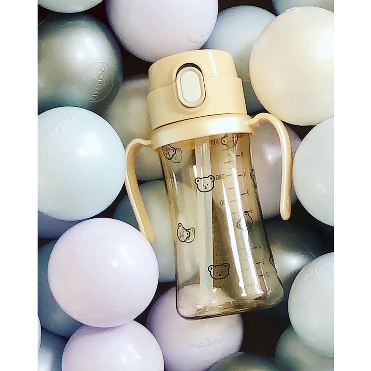 Bình hút nắp bật Olive/Tulip/Cherry/Gấu/Dark size 200ml - 300ml