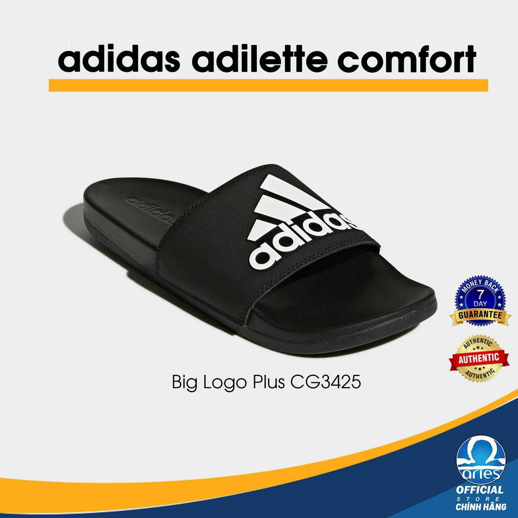 [auth]Dép adidas comfort plus Logo thẻ treo chip từ RFID hãng bịch niêm phong, công nghệ Cloudfoam siêu êm - Aries Sốp