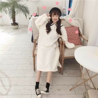 🌸🌸🌸váy ulzzang nỉ xẻ tà ngắn kèm video hình thật