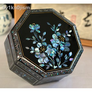 □ ❂❒Pingyao Đẩy nhẹ Vỏ sơn mài Dát Hộp trang sức Vòng cổ Hộp lưu trữ hạt