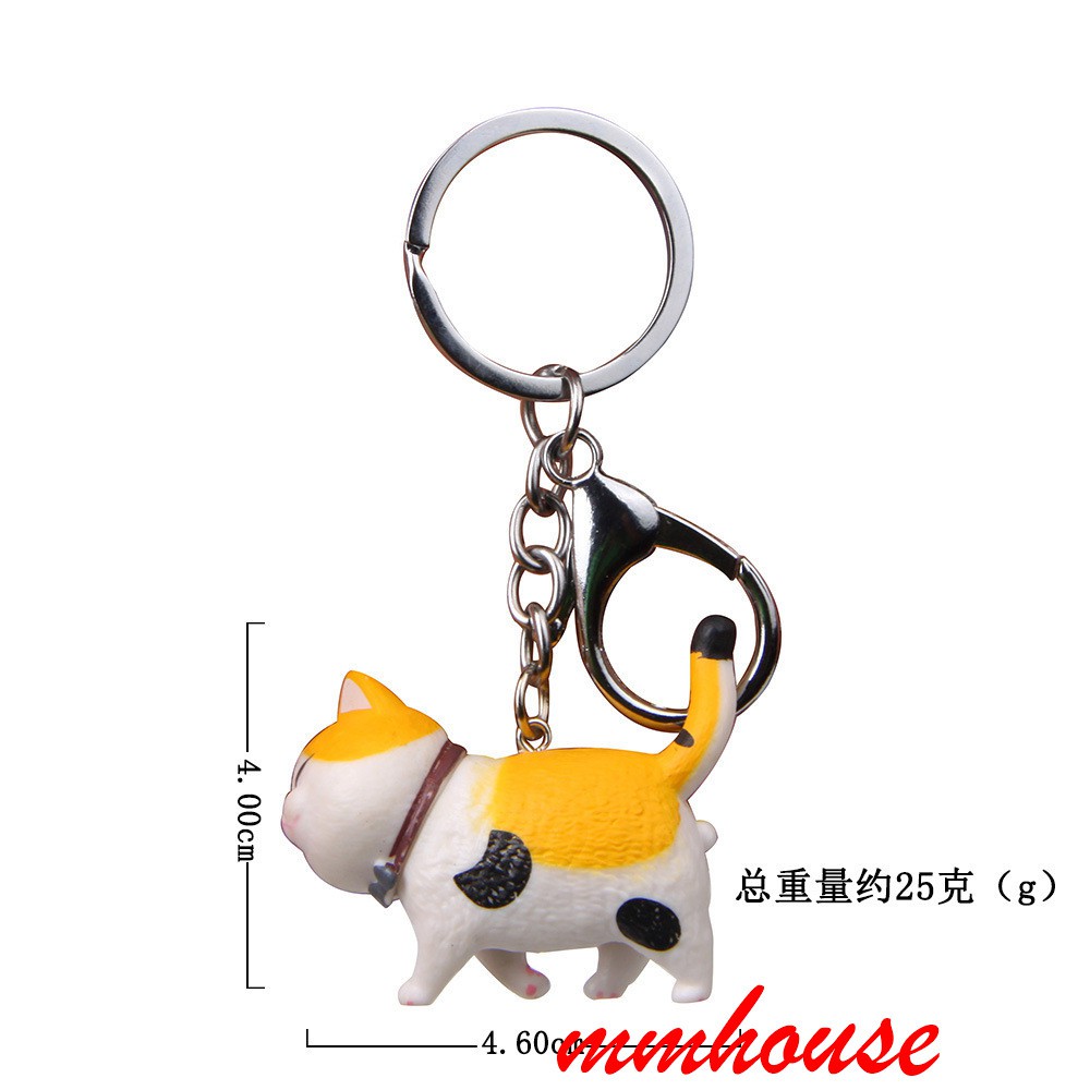 Móc khóa hình dạng mèo dễ thương xinh xắn
