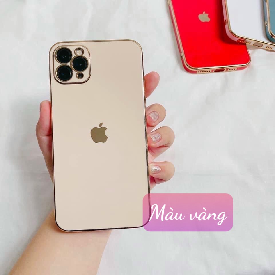 (CÓ IP 12) - ốp lưng giả camera 12 viền mạ vàng iphone 6/6s/6plus/6splus7/8/7plus/8plus/x/xs/xsmax/11/11promax