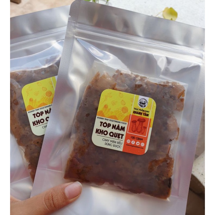 Tóp nấm kho quẹt gói 100gr  Món ăn hấp dẫn ăn kèm với cơm - chay Khánh Tâm | BigBuy360 - bigbuy360.vn