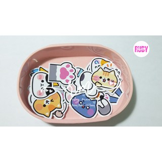 Set 34 sticker Mặt Mèo