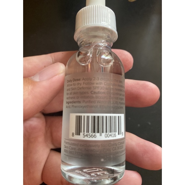 ClarityRx Liều lượng hàng ngày của Huyết thanh dưỡng ẩm Axit Hyaluronic, Kem dưỡng ẩm da mặt dựa trên thực vật cho mọi