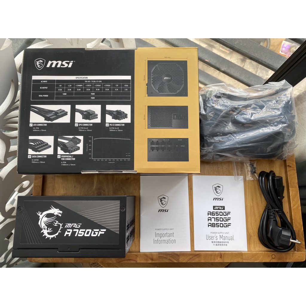 NGUỒN MÁY TÍNH MSI MPG A750GF 750W