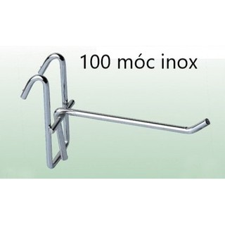 100 móc inox 10cm mới 100%