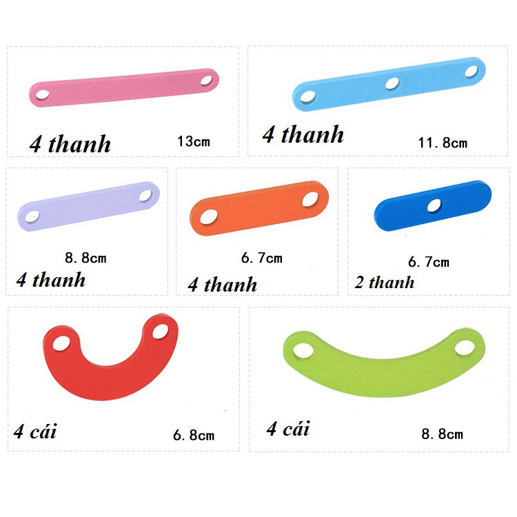 Ghép Que Tạo Hình Phát Triển Tư Duy Sáng Tạo Cho Trẻ - Đồ Chơi Montessori Rèn Luyện Tư Duy Logic