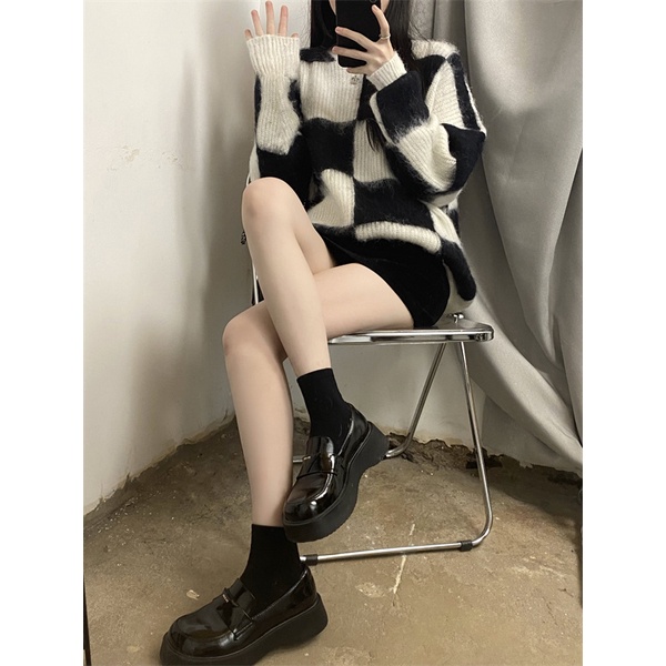 Áo len nữ dài tay cổ tròn thời trang Hàn