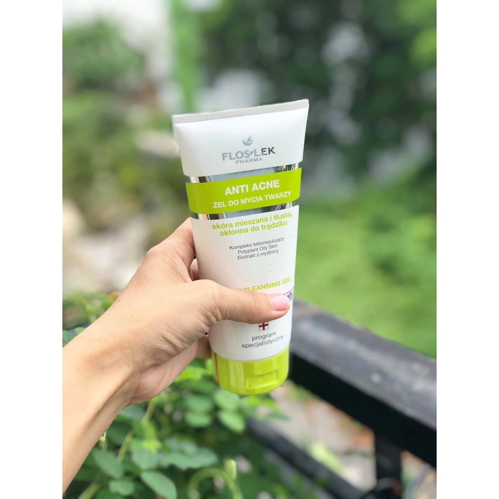 Sữa Rửa Mặt Cho Da Dầu Mụn CHÍNH HÃNG Anti Acne Face Cleansing Gel Floslek 125ml-200ml | BigBuy360 - bigbuy360.vn