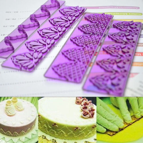 Bộ 4 Khuôn Cắt Kẹo Đường Trang Trí Bánh Kem