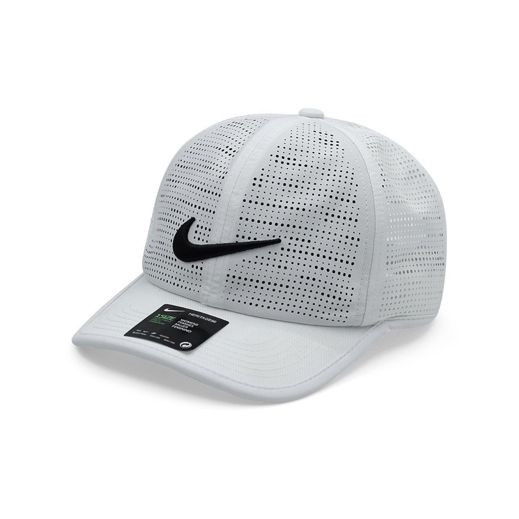 Mũ lưỡi trai nam nữ thương hiệu NIKE chất liệu dù lazer có lỗ thoáng khí size nhỏ