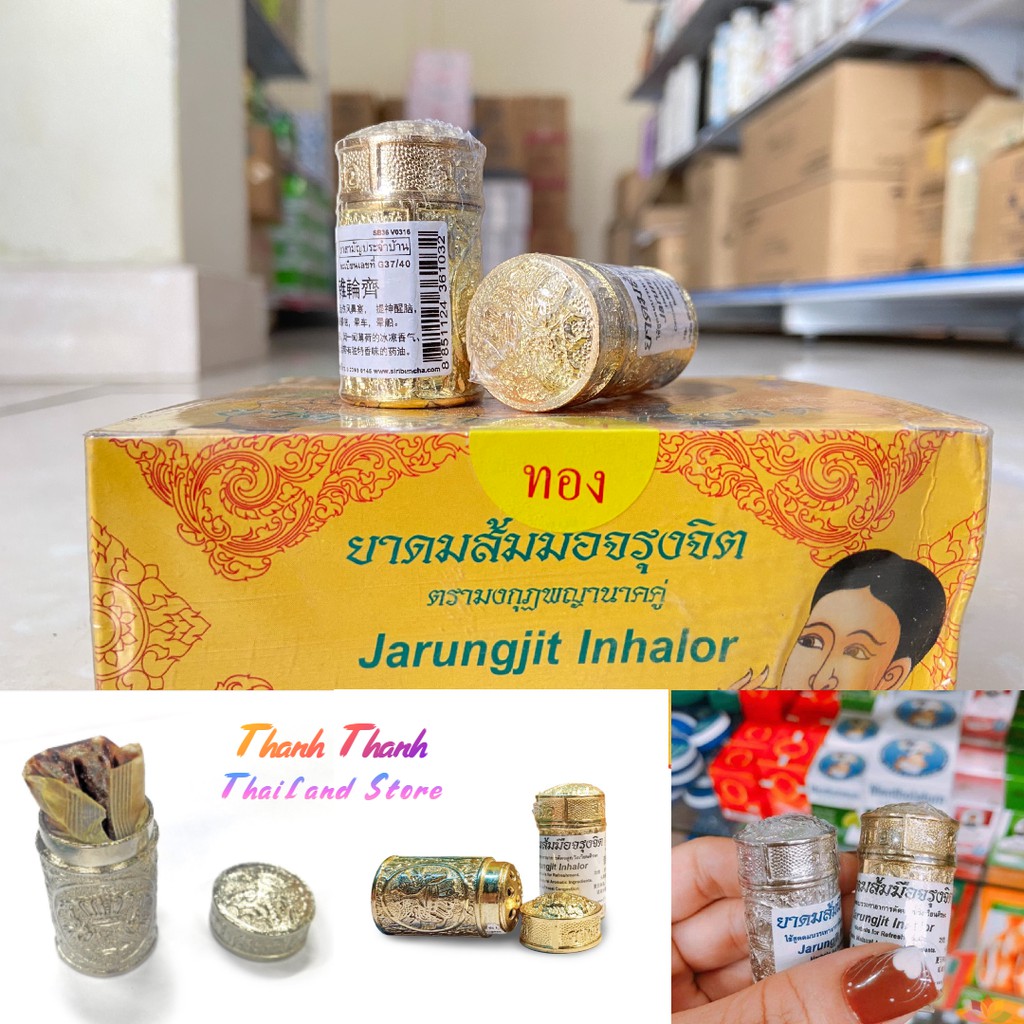 Ống hít viêm xoang mũi JARUNGJIT INHALOR - 35GR - hỗ trợ các loại viêm xoang, viêm mũi