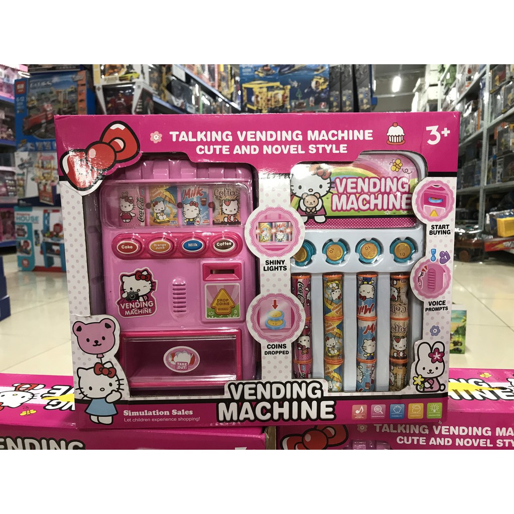 Đồ chơi máy bán nước tự động có đèn và âm thanh có tặng kèm pin