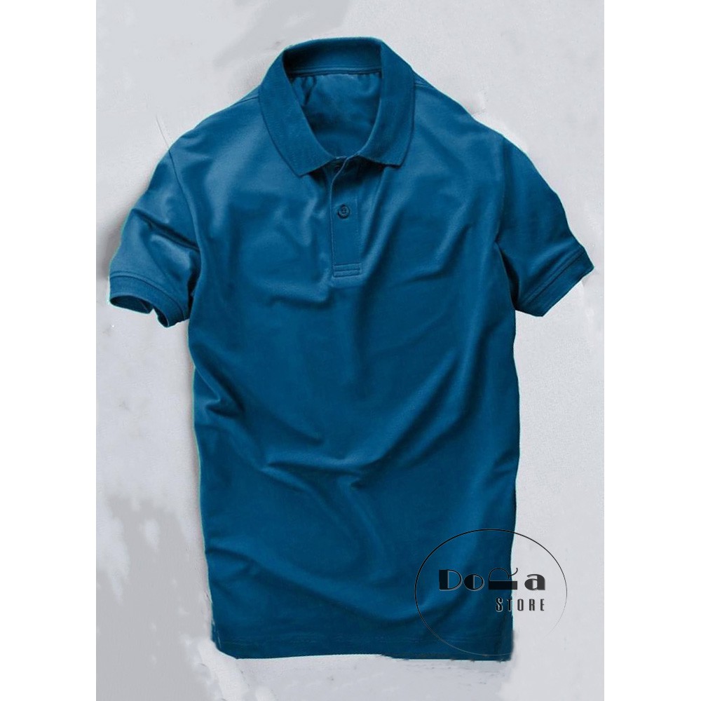 Áo thun POLO Áo Thun Cá Sấu Vải Cá Sấu Cotton Ngắn Tay Màu Trơn Cổ Trụ Size 80Kg | BigBuy360 - bigbuy360.vn